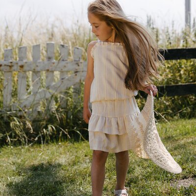 Rokje AOP Yellow Stri