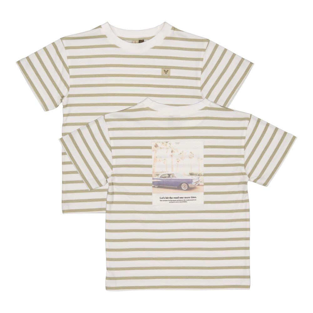 T-shirt korte mouwen AOP White Stripes