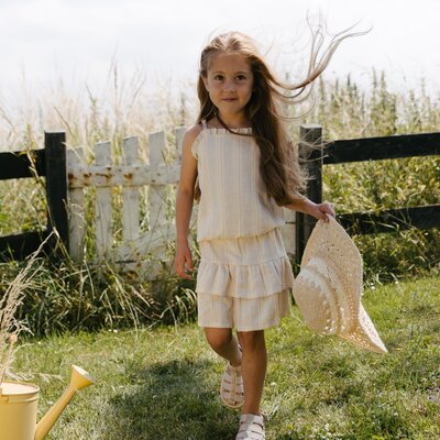 Rokje AOP Yellow Stri