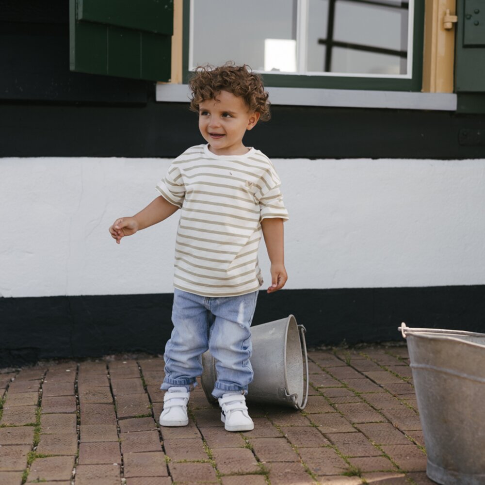 T-shirt korte mouwen AOP White Stripes