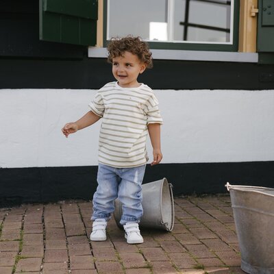 T-shirt korte mouwen AOP White Stripes