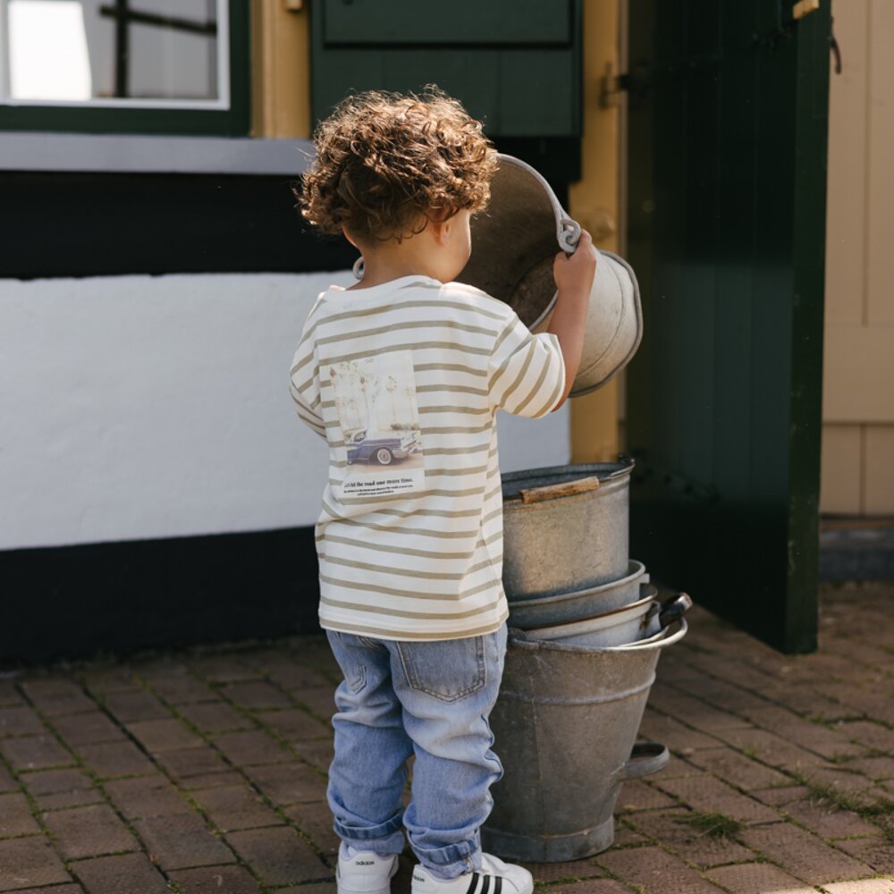 T-shirt korte mouwen AOP White Stripes