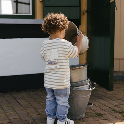 T-shirt korte mouwen AOP White Stripes