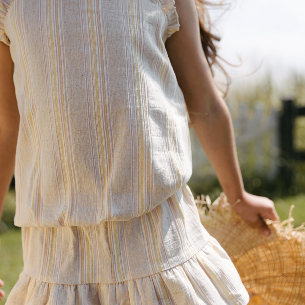 Topje AOP Yellow Stripes