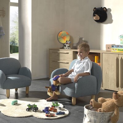 Rocky sofa dubbel mini Blauw