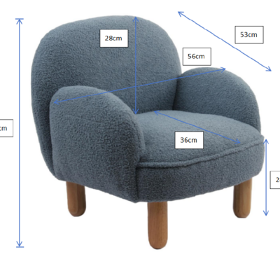 Rocky sofa enkel mini Blauw Rocky sofa enkel mini Blauw