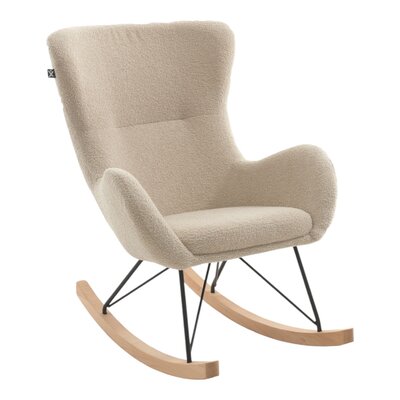 Rocky schommelstoel maxi beige bouclé