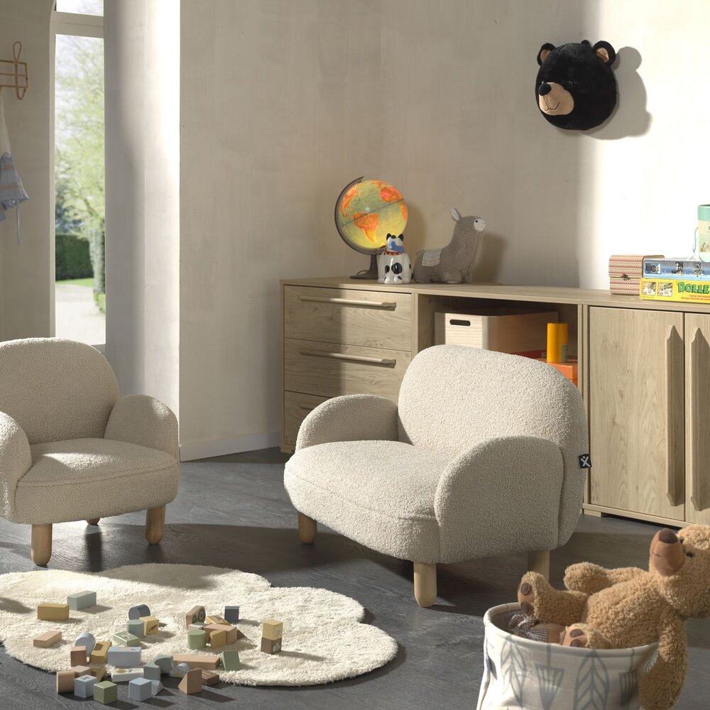 Rocky sofa dubbel mini Beige
