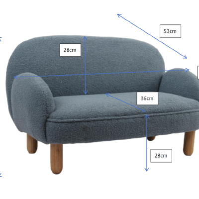 Rocky sofa dubbel mini Beige