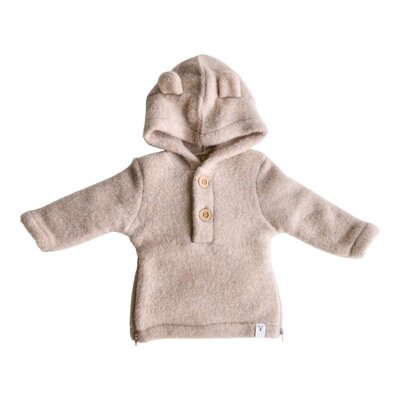 Babyjasje met zijritsen - Easy Zip - Novy wol Beige