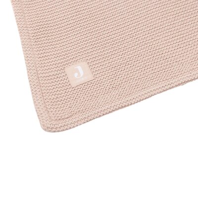 Deken ledikant 75x100cm Basic Knit Wild rose / fleece