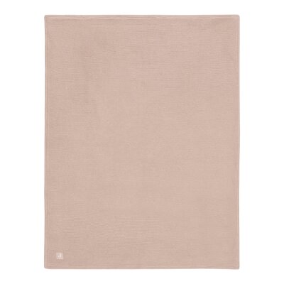 Deken ledikant 75x100cm Basic Knit Wild rose / fleece
