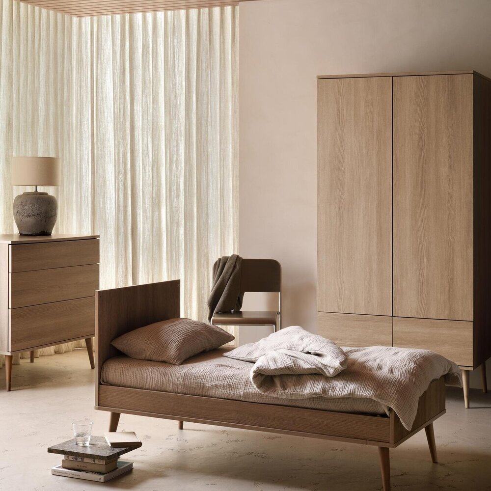 Bed 140x70 cm Flow Honey Ash