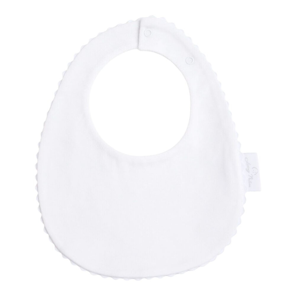 Slab met drukknop medium serpentine wit/wit  21 x 17 cm