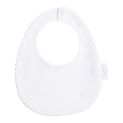 Slab met drukknop medium serpentine wit/wit  21 x 17 cm