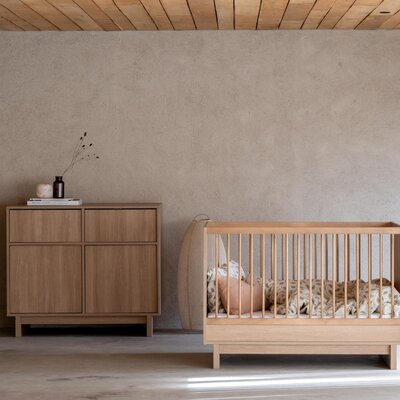 Bed Kyo 120x70 cm Honey ash