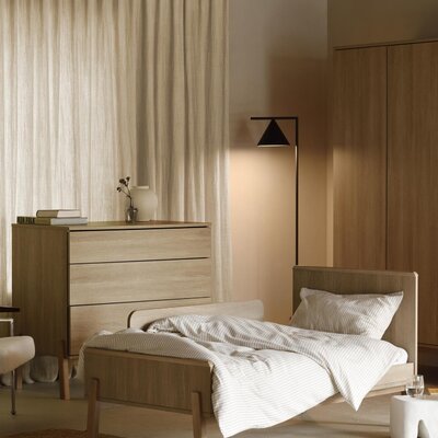 Bed 140x70 cm Ashi Honey ash