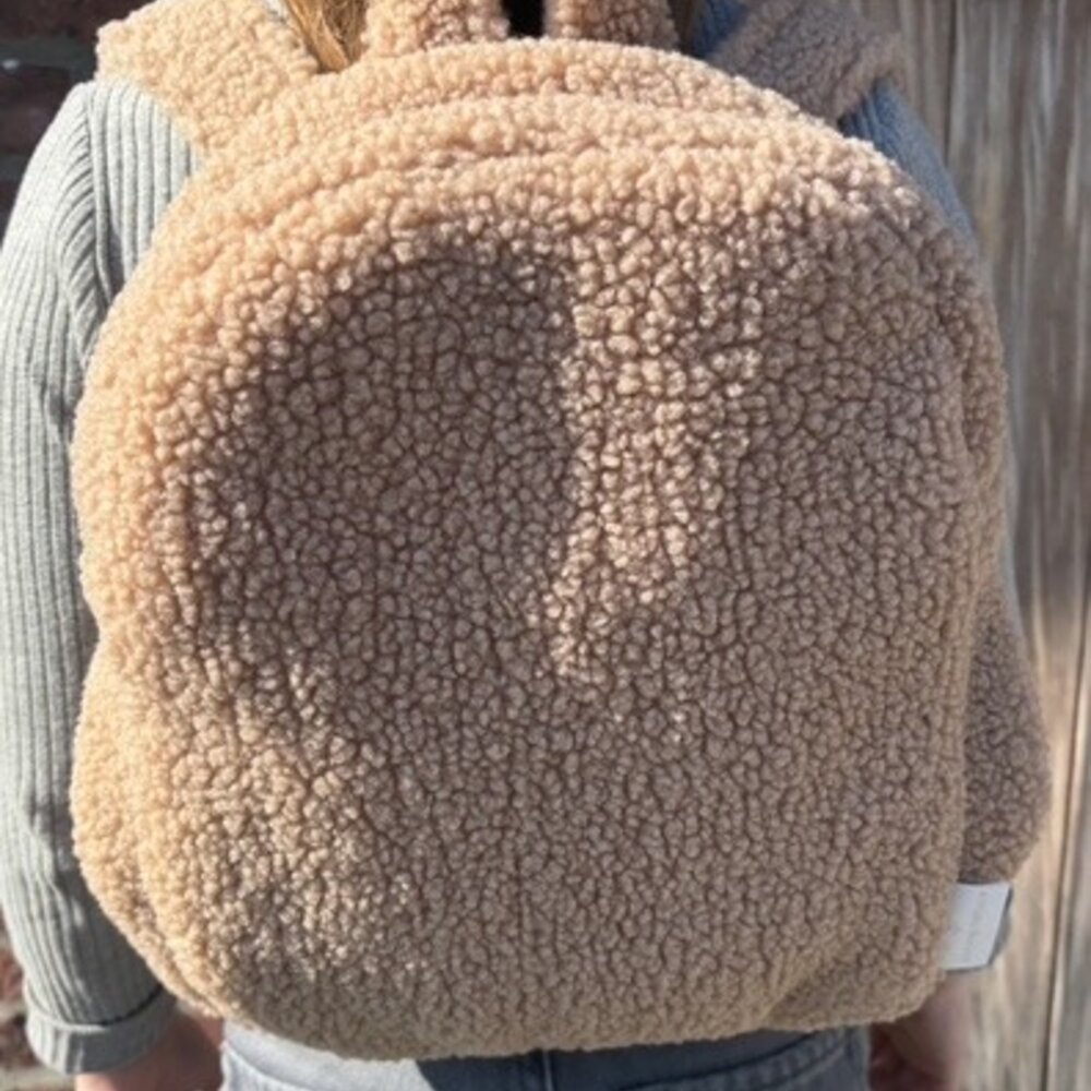 Rugzak in losange + strik Teddy camel Rugzak in losange + strik Teddy camel