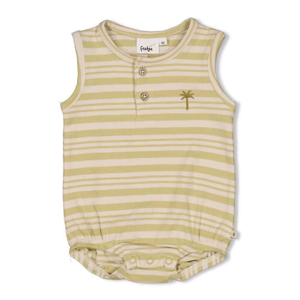 Romper streep k/m - Safari Savage Groen