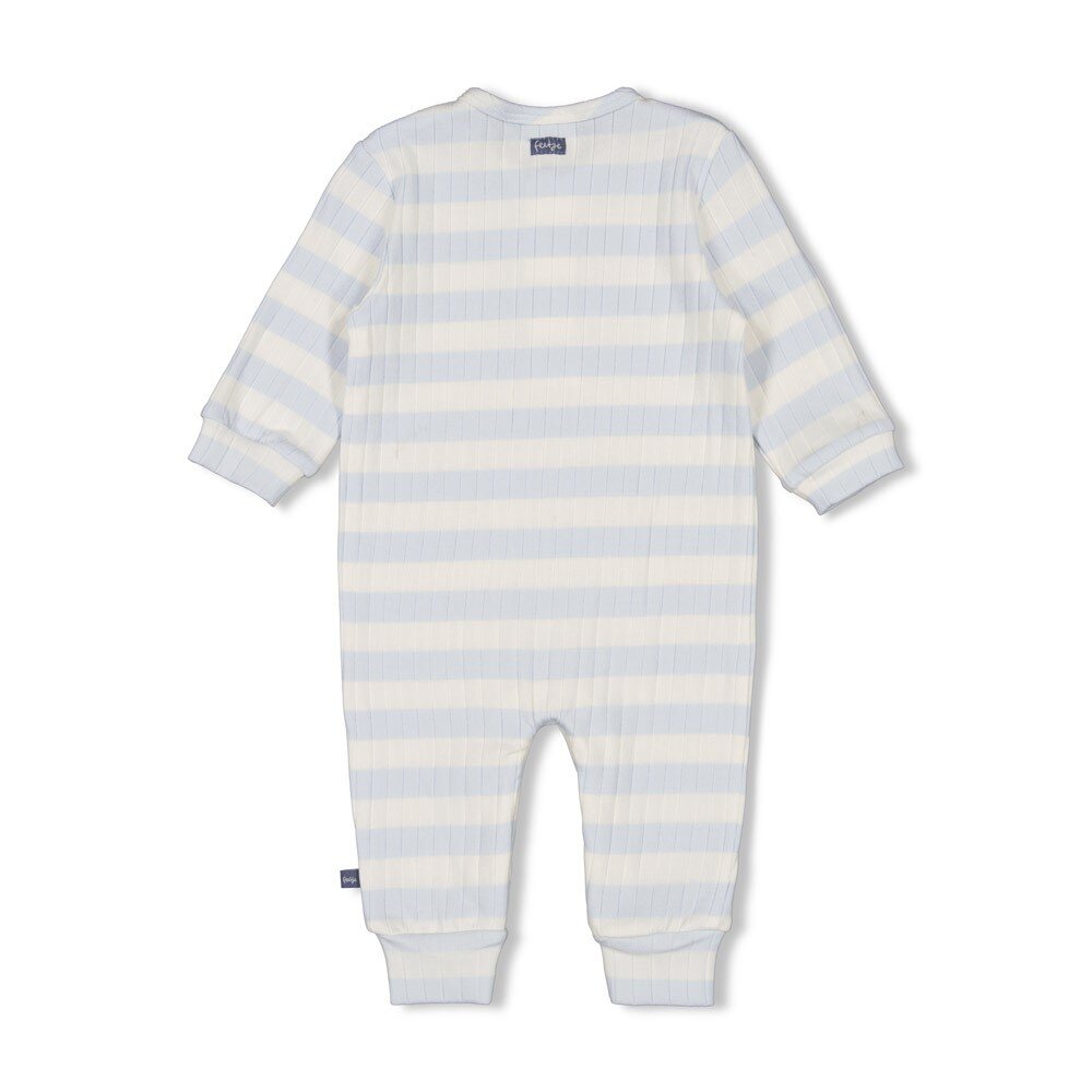 Babypakje rib met streep - Blue Ocean Blauw Babypakje rib met streep - Blue Ocean Blauw