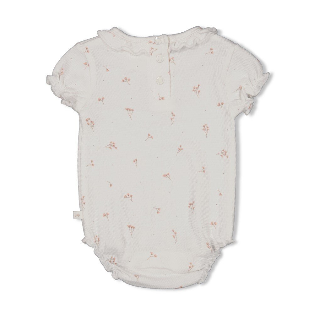 Romper crinkle AOP k/m - Delicate Flower Offwhite