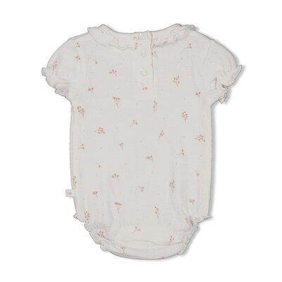 Romper crinkle AOP k/m - Delicate Flower Offwhite