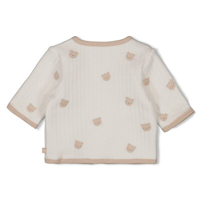 Omkeerbaar jasje AO embroidery - Honey Bear Offwhite Omkeerbaar jasje AO embroidery - Honey Bear Offwhite