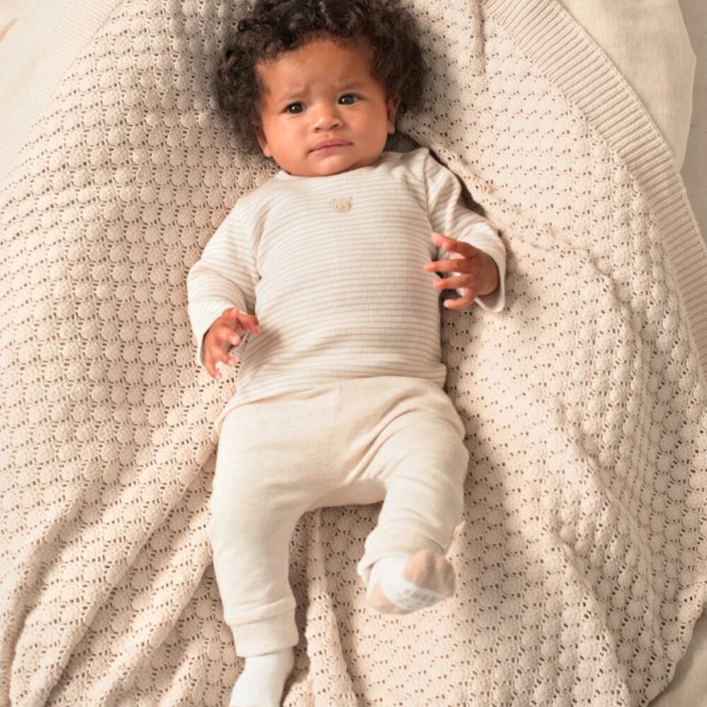 Broek - Honey Bear Offwhite melang Broek - Honey Bear Offwhite melang