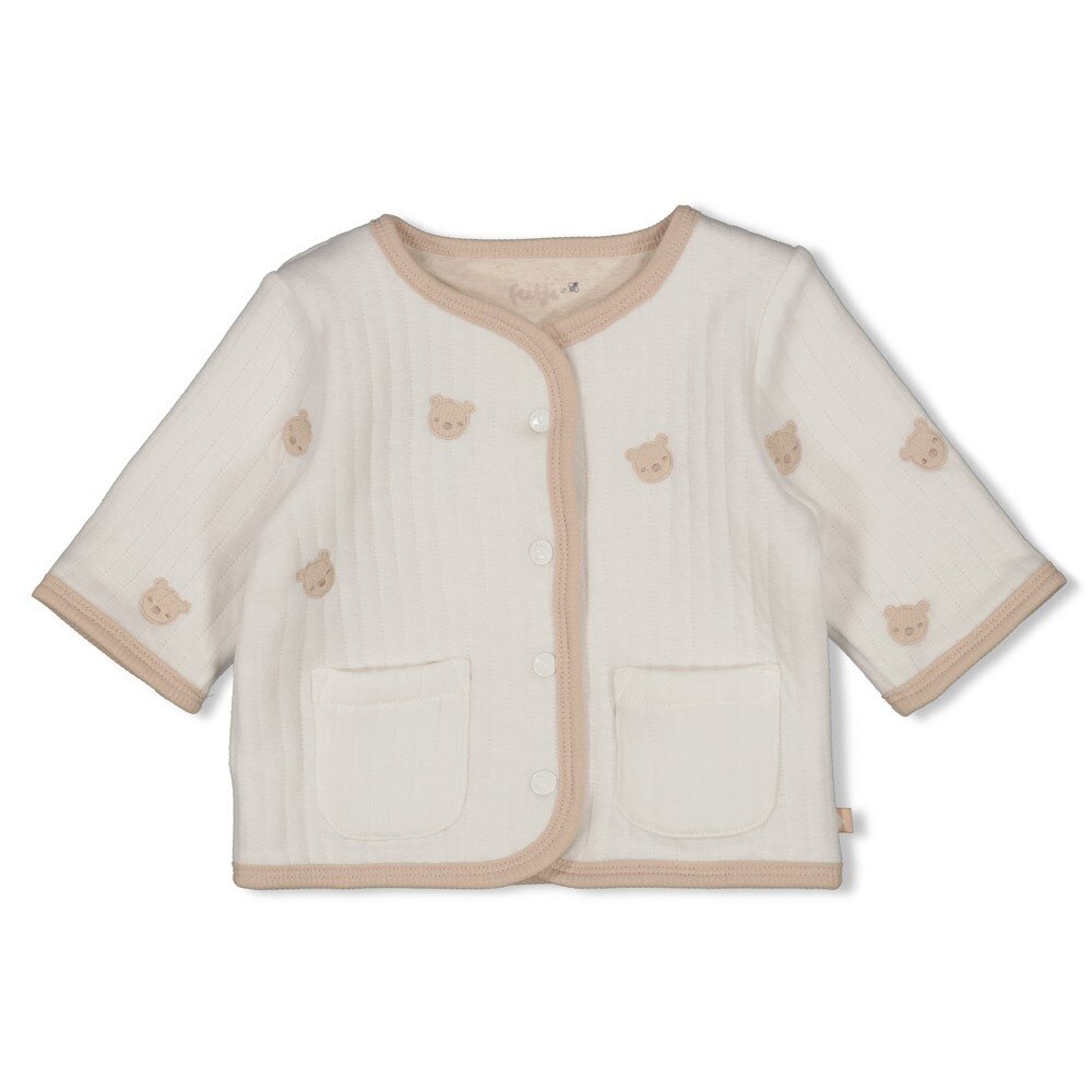 Omkeerbaar jasje AO embroidery - Honey Bear Offwhite Omkeerbaar jasje AO embroidery - Honey Bear Offwhite