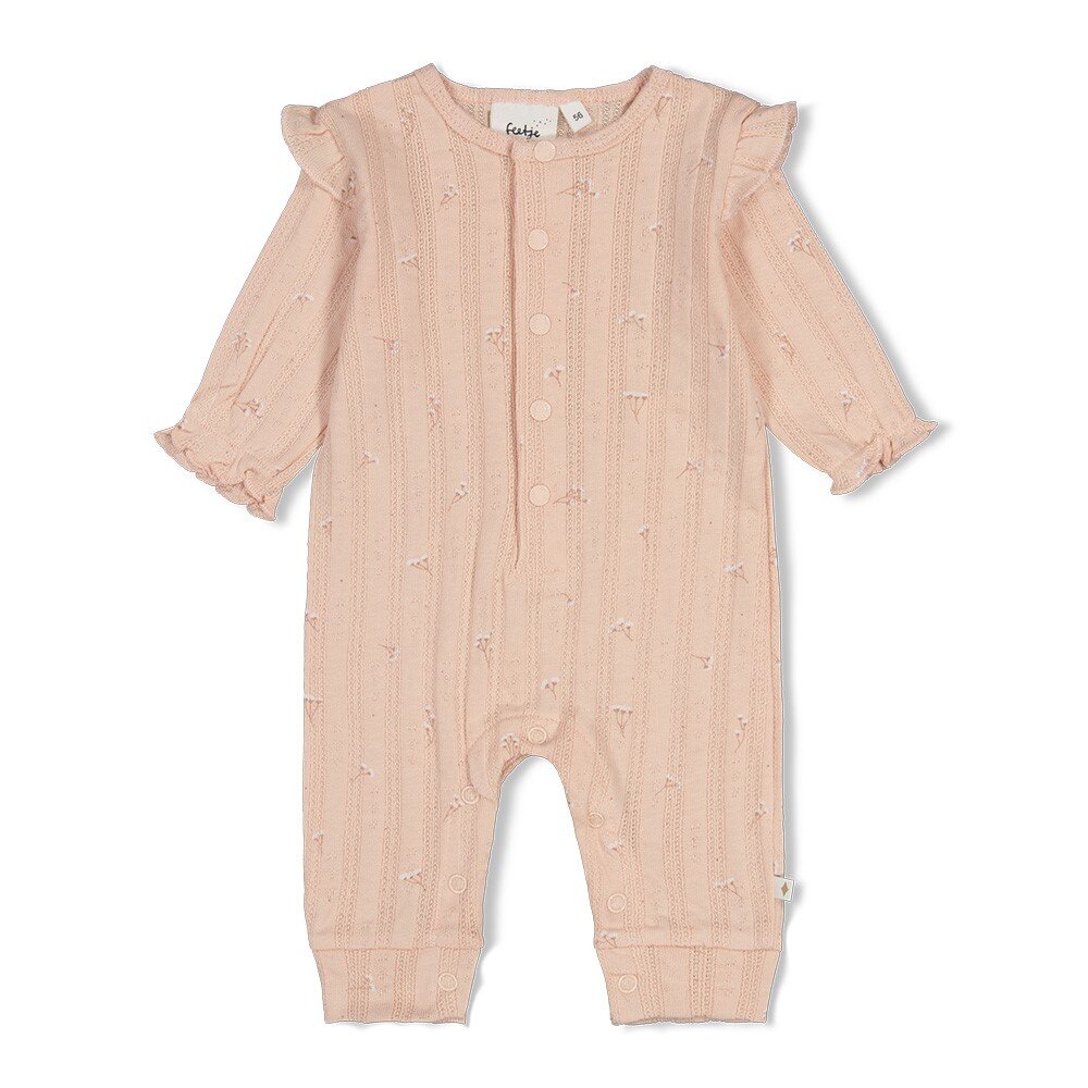 Pak pointelle rib AOP - Delicate Flower l.Roze