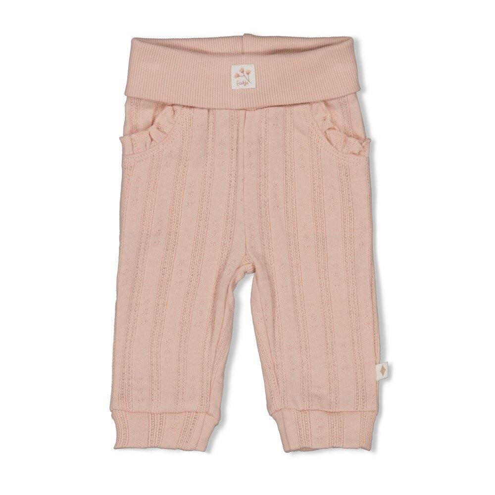 Broek pointelle rib - Delicate Flower l.Roze