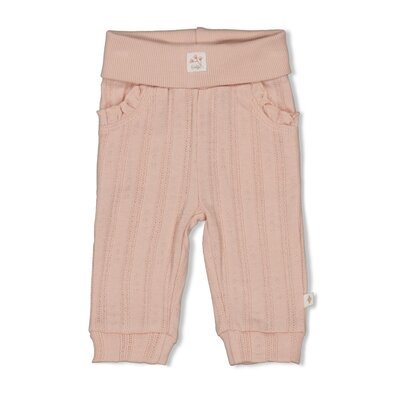 Broek pointelle rib - Delicate Flower l.Roze