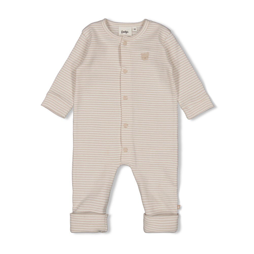 Pak omslagvoet rib met streep - Honey Bear Zand Pak omslagvoet rib met streep - Honey Bear Zand