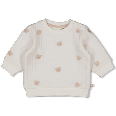 Sweater AO embroidery - Honey Bear Offwhite Sweater AO embroidery - Honey Bear Offwhite