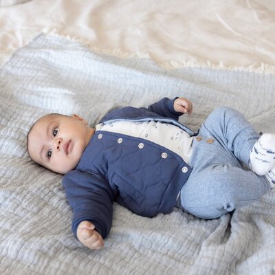 Omkeerbaar bomberjack - Blue Ocean Indigo