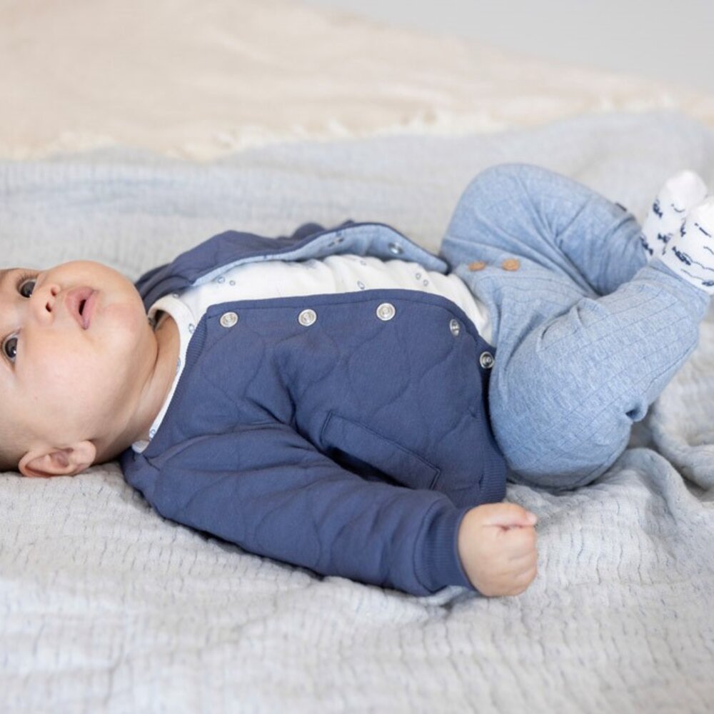 Omkeerbaar bomberjack - Blue Ocean Indigo