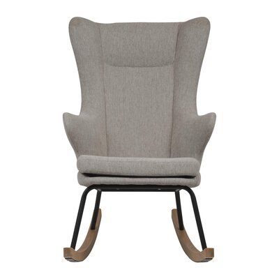 Rocking adult chair de luxe Sand grey