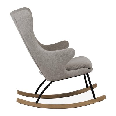 Rocking adult chair de luxe Sand grey