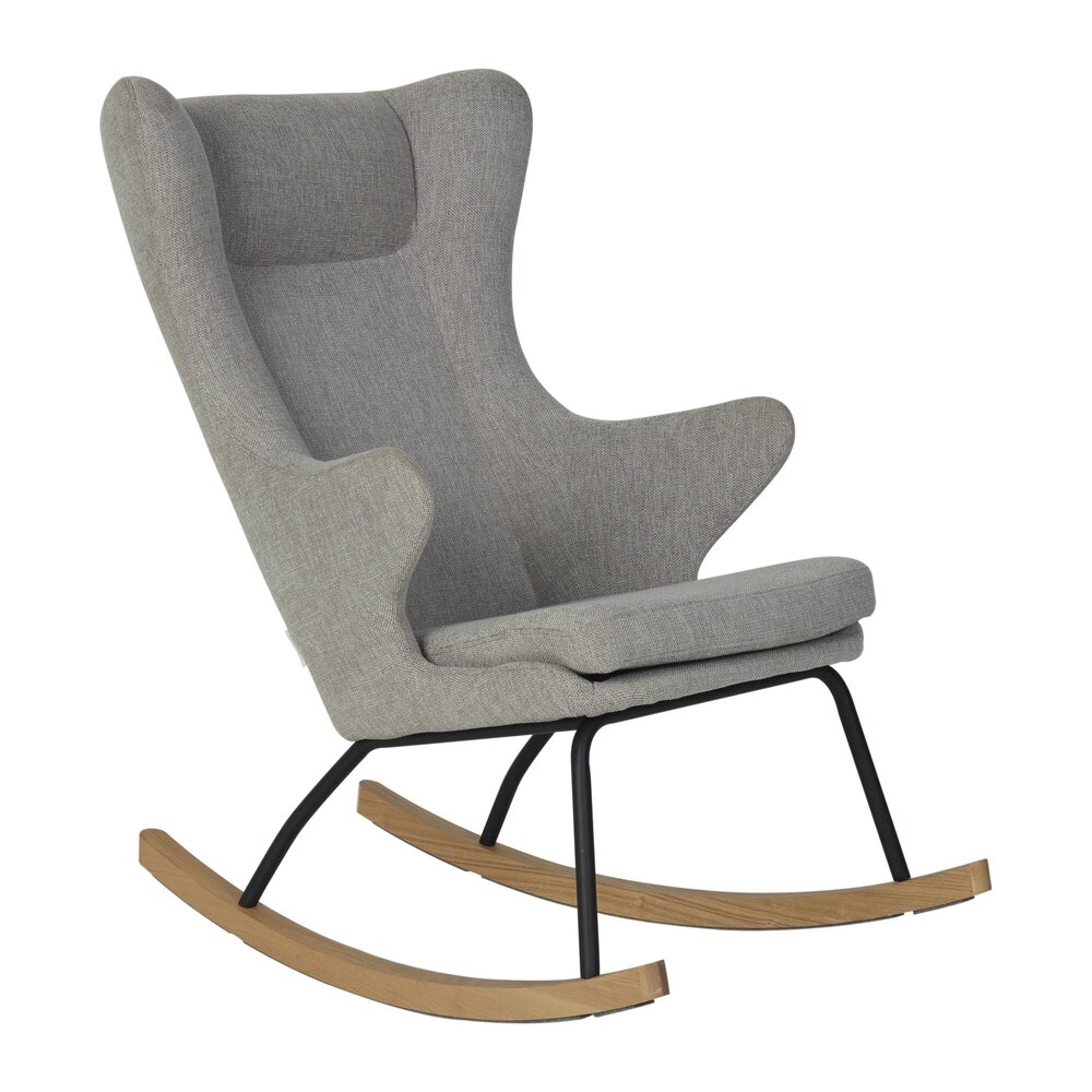 Rocking adult chair de luxe Sand grey