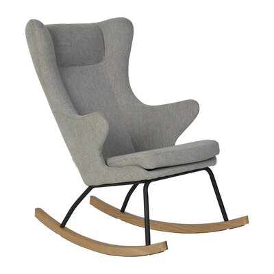 Rocking adult chair de luxe Sand grey