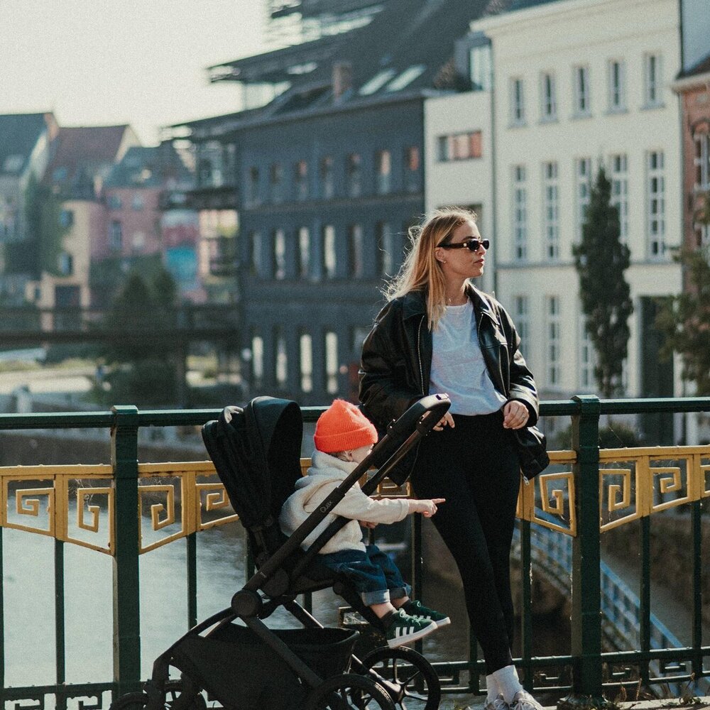 Echo stroller set - frame & seat Black