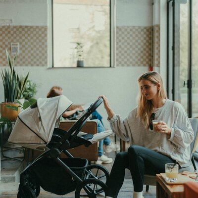 Echo stroller set - frame & seat Beige Echo stroller set - frame & seat Beige