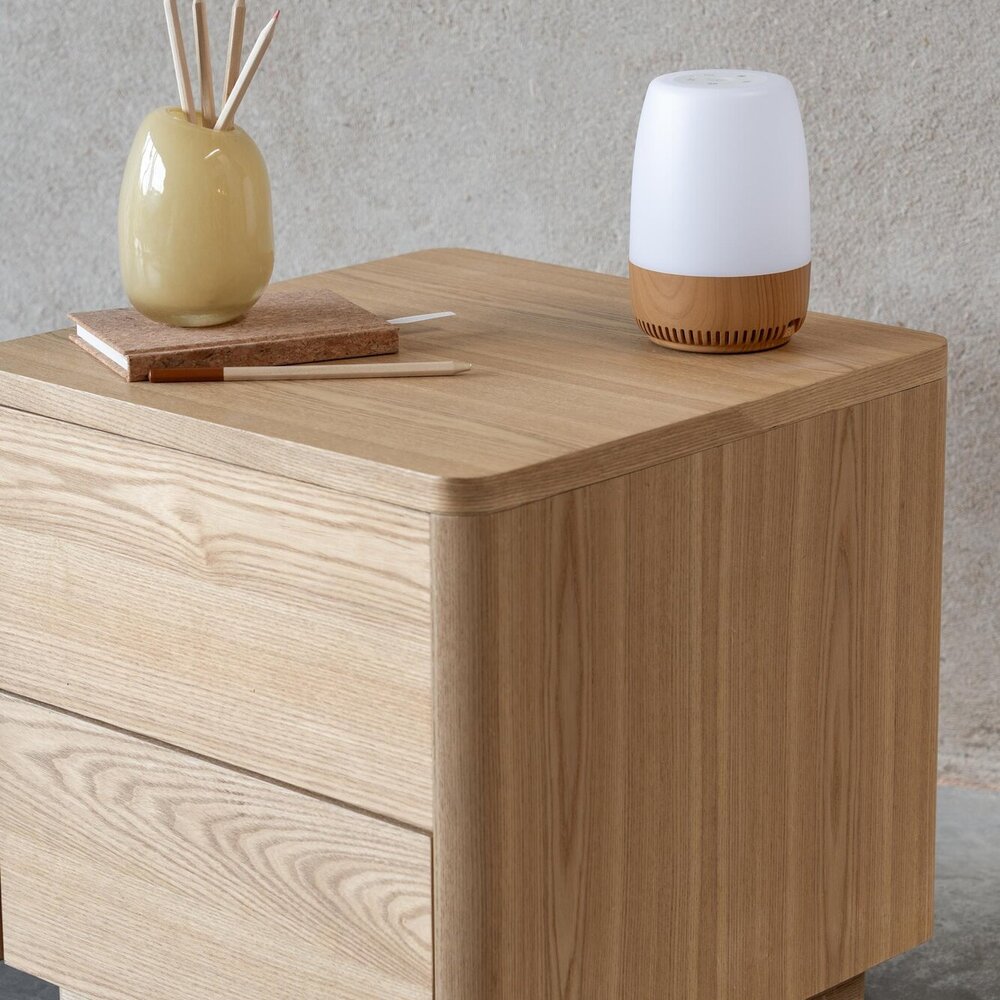 Night chest - 2 laden Natural ash wood