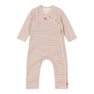 Basic newborn onesie Gots Stripe tricolore petit