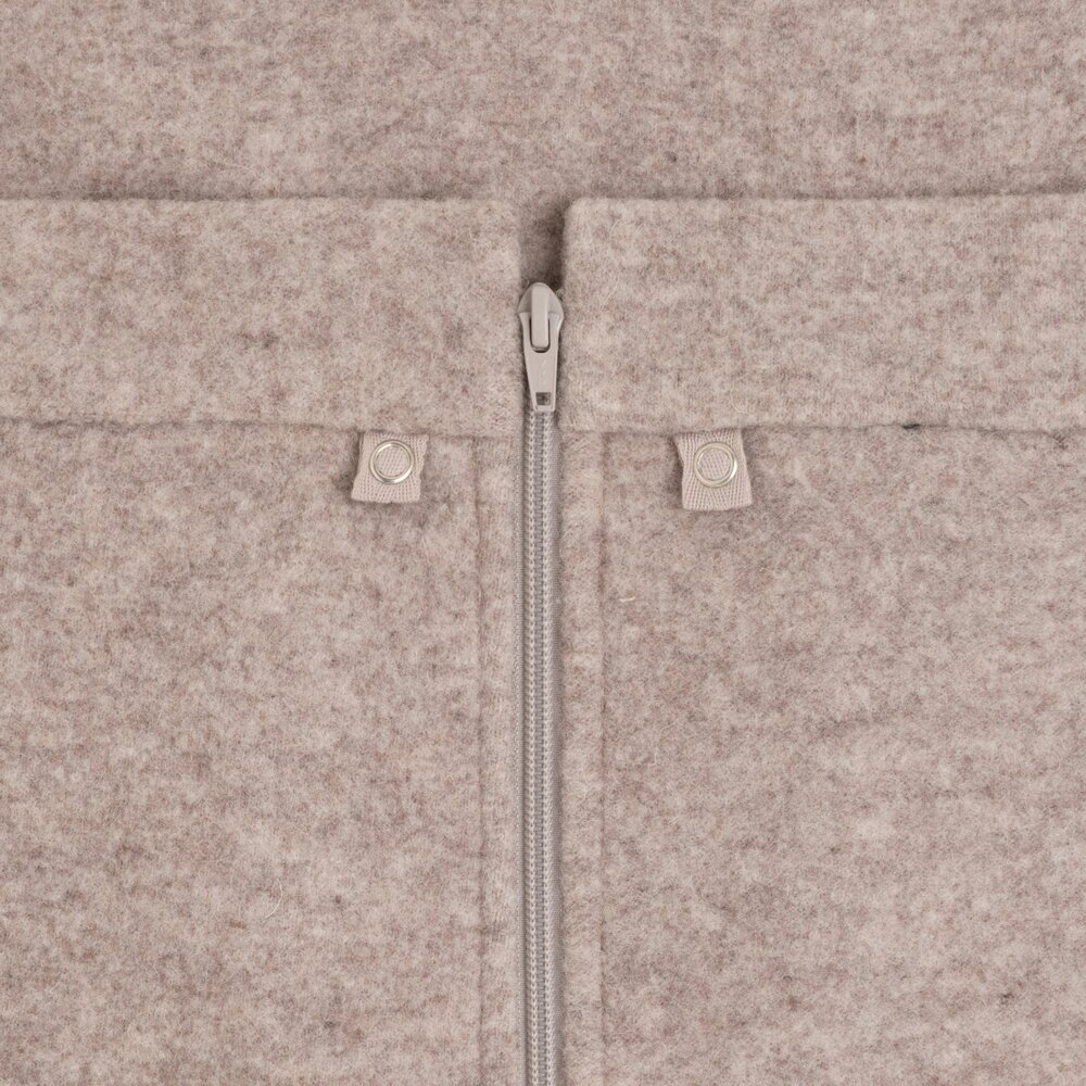 Voetenzak autostoel 0+ Merino Brushed Meadow Sand