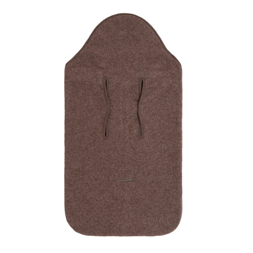 Voetenzak autostoel 0+ Merino Brushed Meadow Taupe