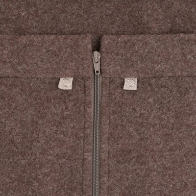 Voetenzak autostoel 0+ Merino Brushed Meadow Taupe
