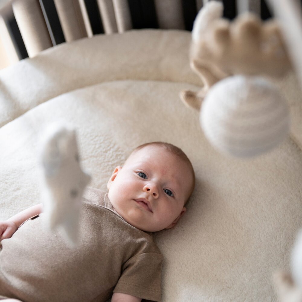 Boxkleed Cozy - Ø90 cm Warm linen