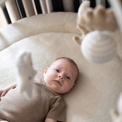 Boxkleed Cozy - Ø90 cm Warm linen