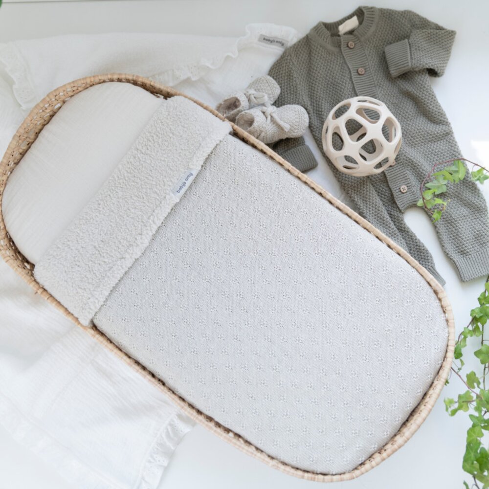Wiegdeken teddy Mood warm linen